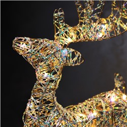 Светодиодная фигура «Оленёнок» 40×22×7 см, 20 LED, батарейки AAх2 (не в комплекте), свечение теплое белое