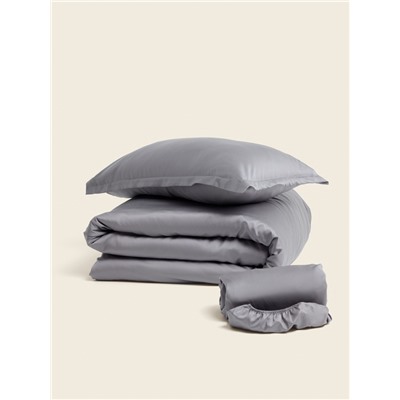 Пододеяльник 2-спальный SL Home Tencel, 180×220 см, серый, тенсель