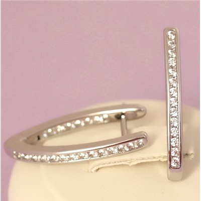 Серьги родий Н01-13638