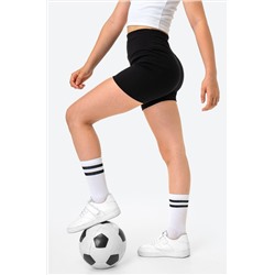 Велосипедки укороченные в рубчик для девочки Happyfox