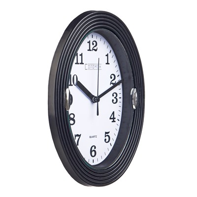 Часы настенные классические «Соломон», 19×22 см, чёрные