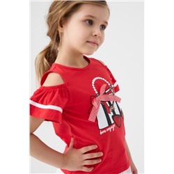 Джемпер трикотажный для девочек (футболка) PLAYTODAY, 1243859