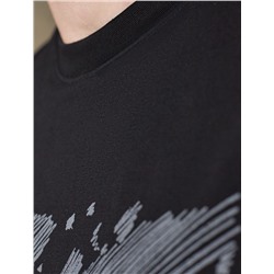 Свободная футболка  с авторским принтом