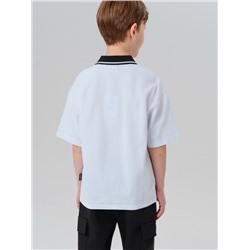 Джемпер трикотажный с воротником поло для мальчиков