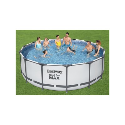 Бассейн каркасный Bestway Steel Pro Max 5612X, 427×122, фильтр-насос, лестница, тент, круглый