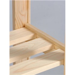 Стеллаж деревянный «Альфа 117», 4 полки, 117.8×64×28 см, хвоя, напольный, «Добропаровъ»