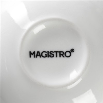Набор кружек Magistro Mien, 270 мл, 6 шт., фарфор, белый