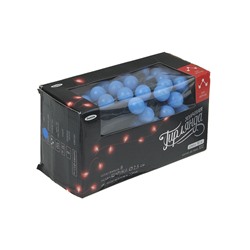 Гирлянда «Нить» 10 м с насадками «Шарики 2.5 см», IP44, тёмная нить, 100 LED, свечение синее, 8 режимов, 220 В
