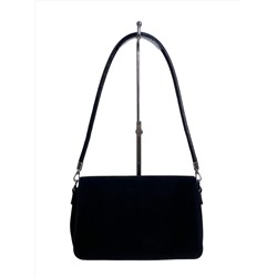 Женская сумка из искусственной замши, цвет черный