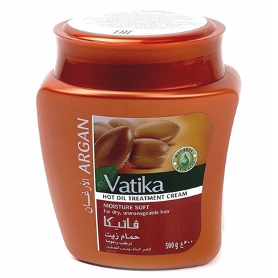 Dabur Vatika Argan Hair Mask/ Дабур Ватика Маска для Волос Мягкое Увлажнение с Маслом Арганы 500г.