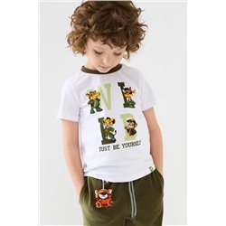 Фуфайка трикотажная для мальчиков (футболка) PLAYTODAY, 1239807