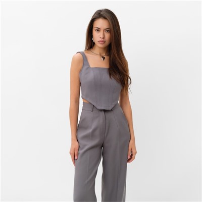 Корсет женский тканевый MIST Classic Collection, размер 48, серый