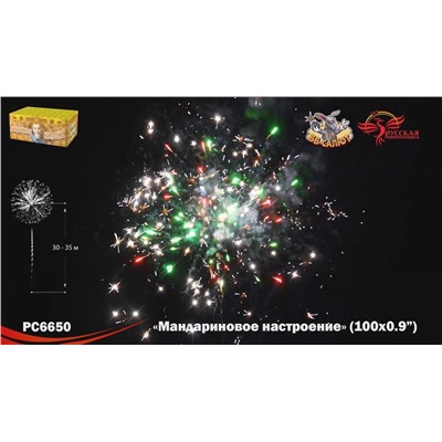 Фейерверк РС6651 Мандариновое настроение (0,8" х 100)