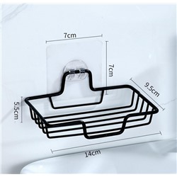 Прочная металлическая мыльница для настенного монтажа - нержавеющая