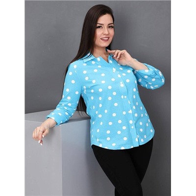 Рубашка "Делина" (Голубой)