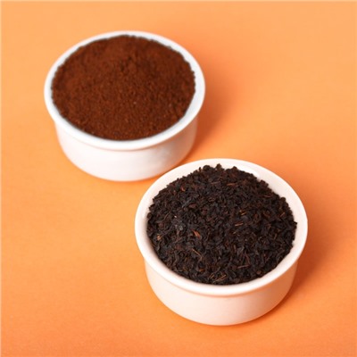 Подарочный набор новогодний «Счастья в новом году»: чай (50 г), кофе (50 г)