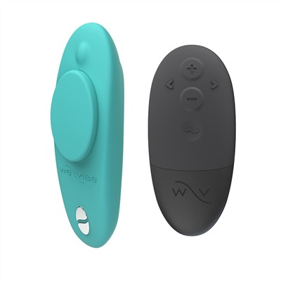 Аквамариновый вибратор в трусики We-Vibe Moxie+