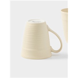 Набор кружек Magistro Jarwah Lugerne, 390 мл, 12.5×9.2×10.7 см, 2 шт., фарфор, молочный