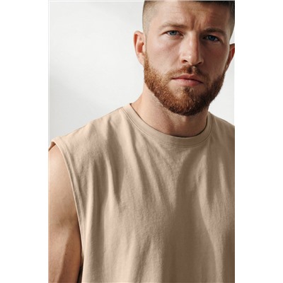 Мужская футболка оверсайз без рукавов Happyfox