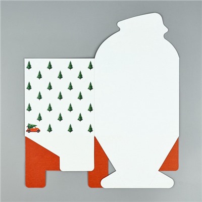 Коробка новогодняя для мини-букетов Happy New Year, 12×17×10 см, Новый год