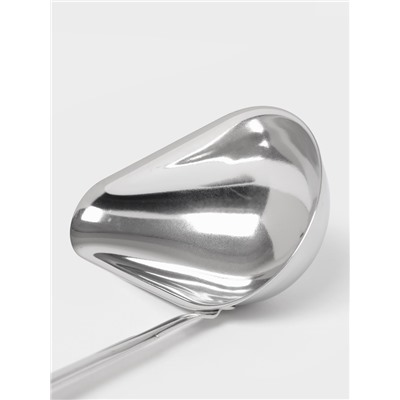 Ложка для соуса «Поварская. Профи», 75 мл, ручка 23 см, толщина 1.2 мм, цельнотянутая ручка. нержавеющая сталь, серебристая