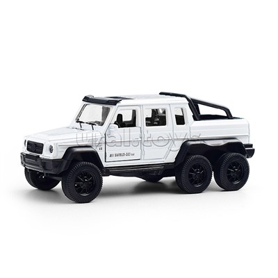 Машина металл свет-звук Mercedes-Benz G63 amg6х6 дв, инер., багаж. 14см 1:32