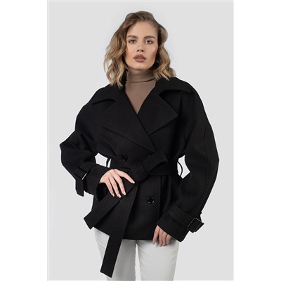 01-12222 Пальто женское демисезонное (пояс)