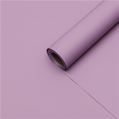 Пленка для цветов тонированная, матовая, светло - сиреневая, 0.5×10 м, 65 мкм