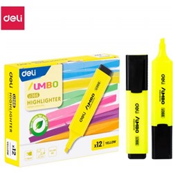 Текстовыделитель 1-5мм "Jumbo" желтый EU366-YL (1884018) Deli