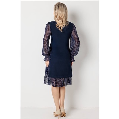Платье женское  6165/13/Синий, белый