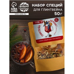 Набор специй для глинтвейна «Глинтвейн согревает душу и тело», 50 г