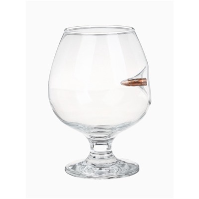 УЦЕНКА Бокал для коньяка с пулей «Непробиваемый», в коробке, 390 мл