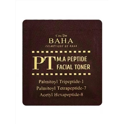 Cos De BAHA Пептидный тонер для лица с матриксилом и аргирелином / M.A. Peptide Facial Toner Sample (PT), 1,5 мл