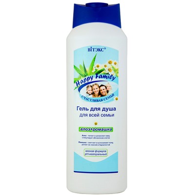 Гель для душа АЛОЭ и РОМАШКА для всей семьи 1000 мл