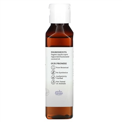 Aura Cacia, Органическое масло для тела, фракционированное кокосовое масло, 118 мл
