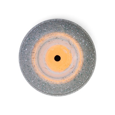 Горшок для цветов «Пряности», 2.9 л, d=19 см, h=16 см, керамический, с поддоном, серый