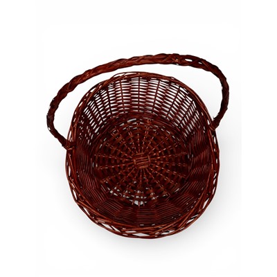 Корзина плетёная для хранения Lyng, с ручкой, ива, коричневая, набор 3 шт., Greengo