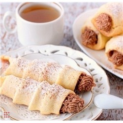 Формы для пироженых Трубочка 4шт Мешочек для крема в комплекте