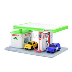 Автозаправочная станция "Топ-ойл" многофункциональный игровой набор в подар. коробке