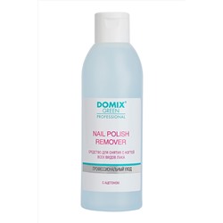 Domix Green Professional Средство для снятия всех видов лака с ацетоном / Nail Polish Remover with Acetone, 200 мл KRISTALLER, 1106517