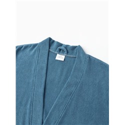 Халат мужской «Экономь и Я», размер 52-54, хлопок 100%, морская волна