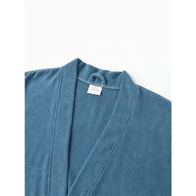 Халат мужской «Экономь и Я», размер 52-54, хлопок 100%, морская волна