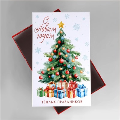 Коробка новогодняя подарочная «Тёплых праздников», 32.5×20×12.5 см