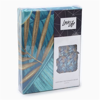 Постельное бельё евро LoveLife Exotic, бязь