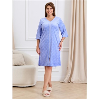 Халат Бархат (Пыльно-голубой)