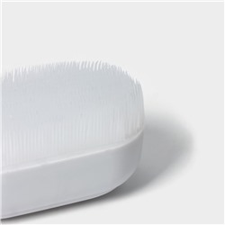 Щётка для обуви и одежды с мягким ворсом Доляна, 10×5.5×4.5, ворс 1.5 см