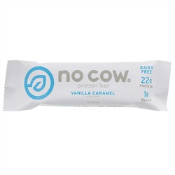 No Cow, Протеиновый батончик, ваниль и карамель, 12 батончиков по 60 г (2,12 унции)