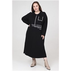 Платье Вертикаль (Черный)