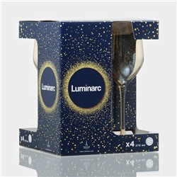 Бокалы для вина Luminarc «Золотой мёд», 270 мл, 4 шт., стекло, золотистый