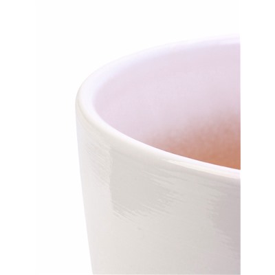 Горшок для цветов «Белый», керамика, с поддоном, набор 4 шт.: 400 мл, 1 л, 2.5 л, 5 л